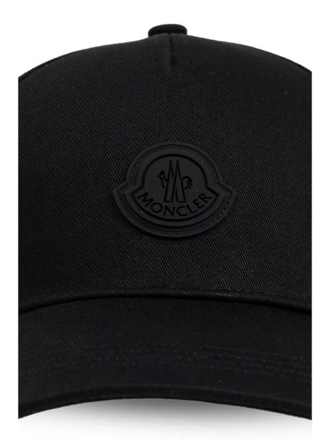 Moncler Baseball gabardine cap - Black