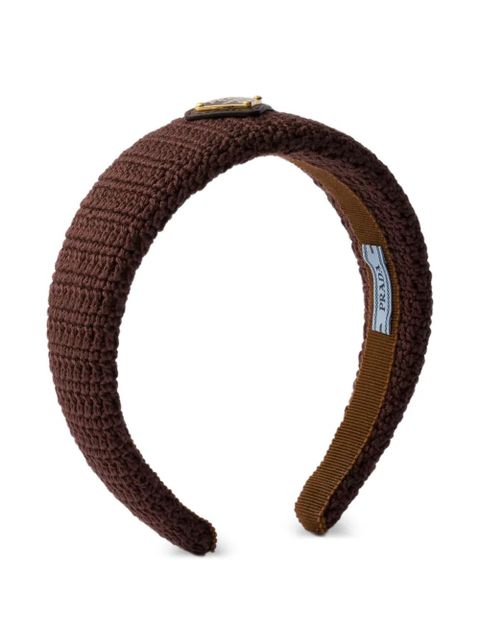 Prada crochet headband - Brown - zdjęcie produktu nr 1