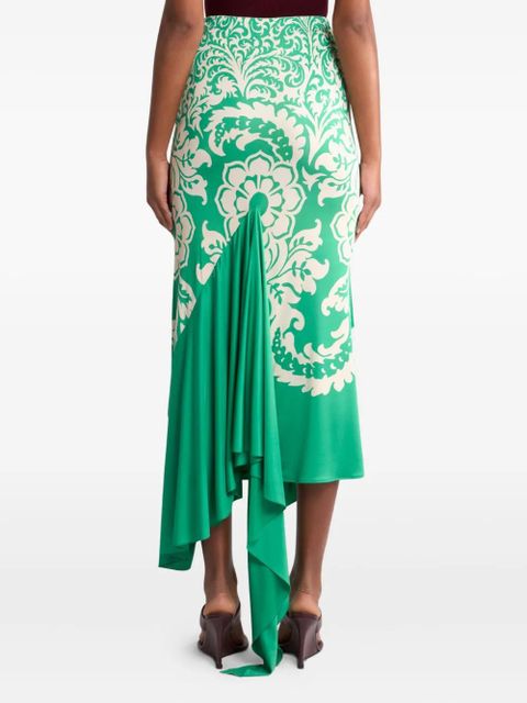 ETRO asymmetric skirt - Green