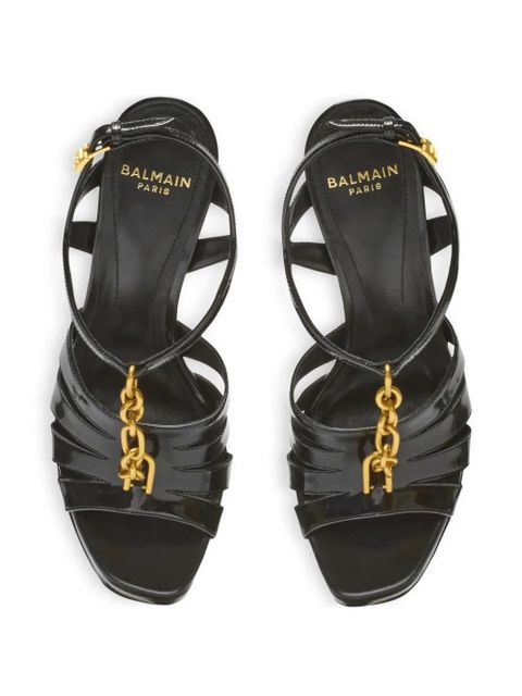 Balmain Sync platform sandals - Black