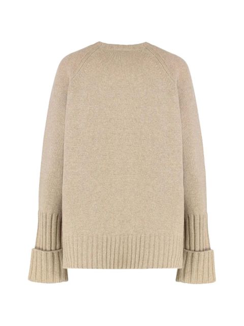 Tory Burch crew-neck sweater - Neutrals - zdjęcie produktu nr 2