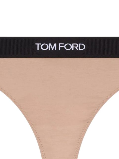 TOM FORD logo-print thong - Pink - zdjęcie produktu nr 2