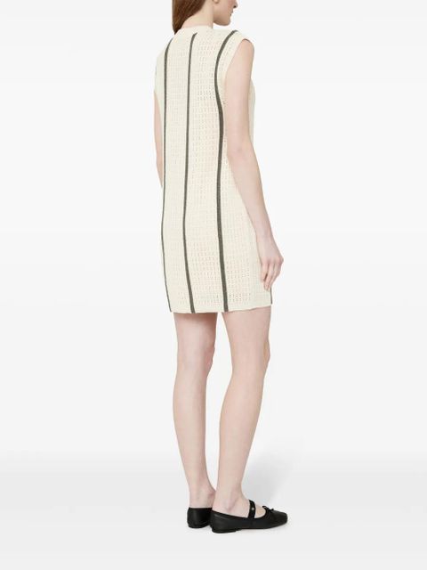 ANINE BING Lanie open-knit minidress - Neutrals - zdjęcie produktu nr 2