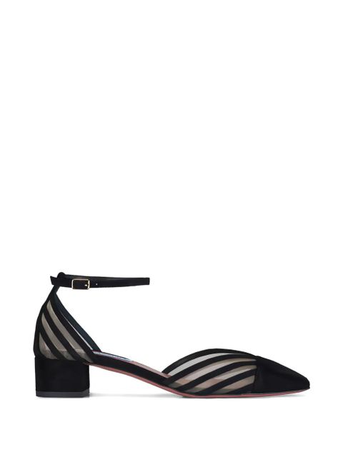 Aquazzura striped ankle strap pumps - Black - zdjęcie produktu nr 1