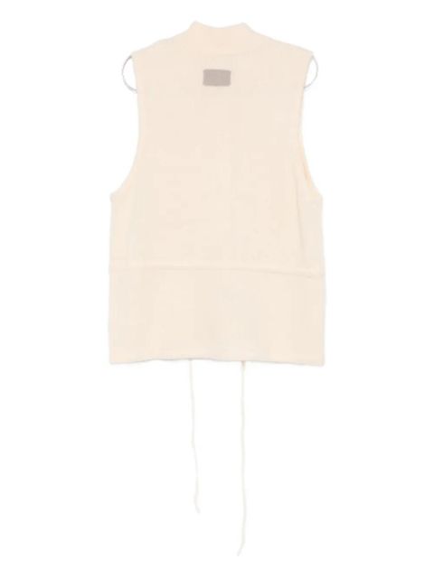 Aya Muse flap-pocket button-up vest - Neutrals
