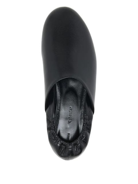 Proenza Schouler elasticated-back leather slippers - Black
