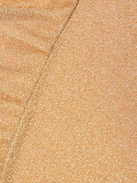 Oséree semi-sheer metallic-threading dress - Gold