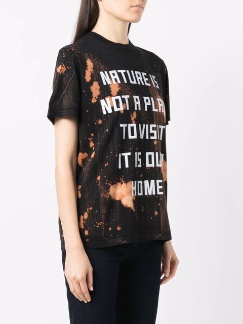 Golden Goose slogan-print T-shirt - Black
