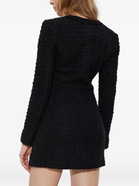 MISBHV button-up tweed dress - Black - zdjęcie produktu nr 2