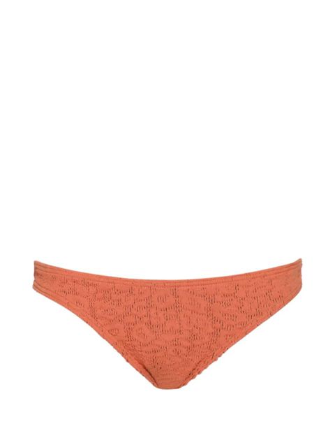 Bond-eye textured bikini bottoms - Orange - zdjęcie produktu nr 1