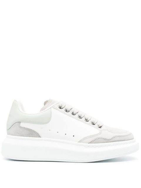 Alexander McQueen Oversized panelled leather sneakers - White - zdjęcie produktu nr 1