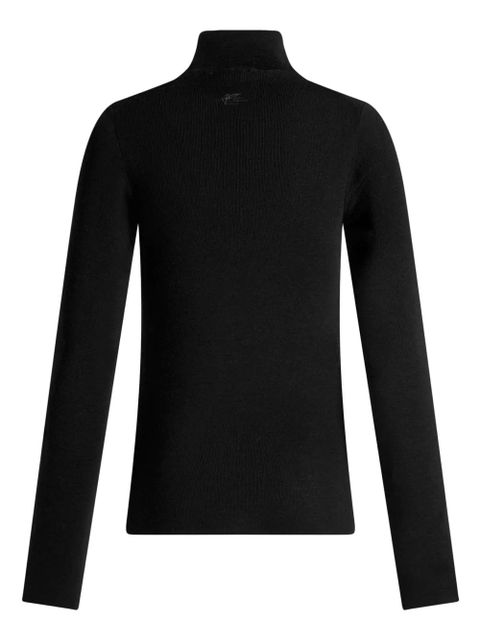 ETRO logo-embroidered wool jumper - Black - zdjęcie produktu nr 2