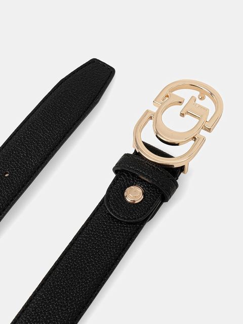 Guess pasek CALEDRA damski kolor czarny BW9269 P5330 - zdjęcie produktu nr 2