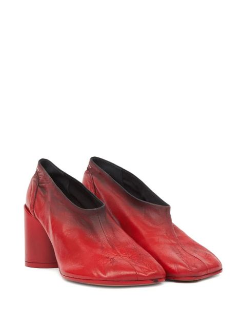 MM6 Maison Margiela leather pumps - Red