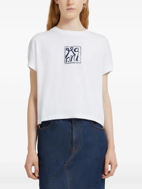 Marni logo-print T-shirt - White - zdjęcie produktu nr 2