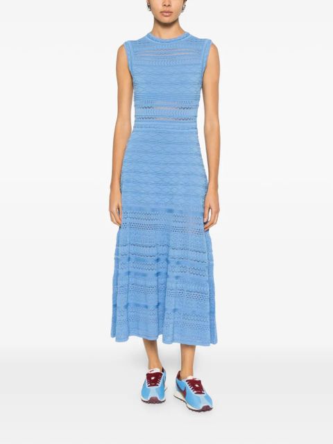 Maje openwork knitted dress - Blue - zdjęcie produktu nr 2