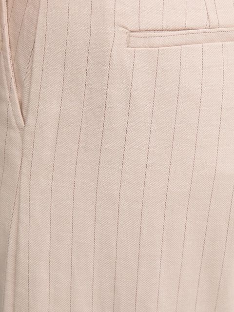 United Colors of Benetton spodnie z domieszką lnu - zdjęcie produktu nr 2