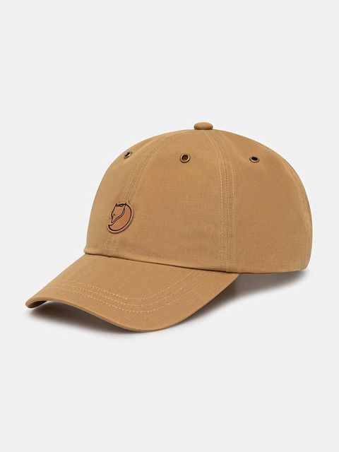 Fjallraven czapka z daszkiem Vidda kolor brązowy z aplikacją F77357 - zdjęcie produktu nr 1