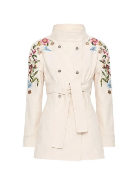 Valentino Garavani embroidered denim jacket - Neutrals - zdjęcie produktu nr 1