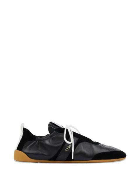 Chloé Kick logo-patch sneakers - Black - zdjęcie produktu nr 1