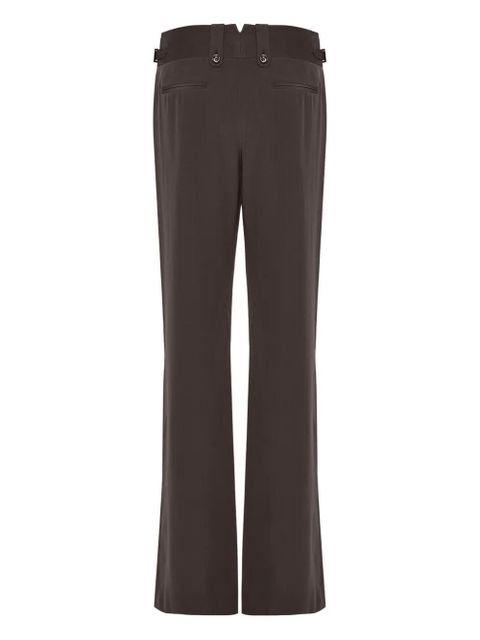 TOM FORD button-detail silk trousers - Brown - zdjęcie produktu nr 2