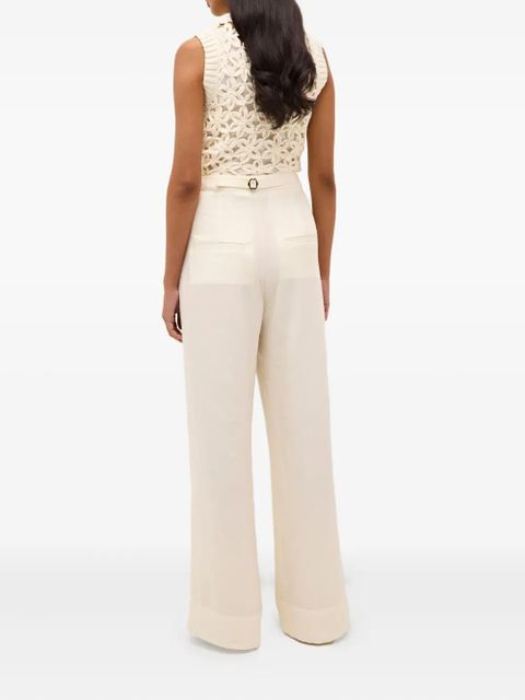 Marie Oliver Thea crochet top - White