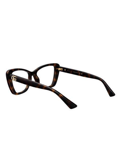 Gucci Eyewear cat-eye frame glasses - Brown - zdjęcie produktu nr 2