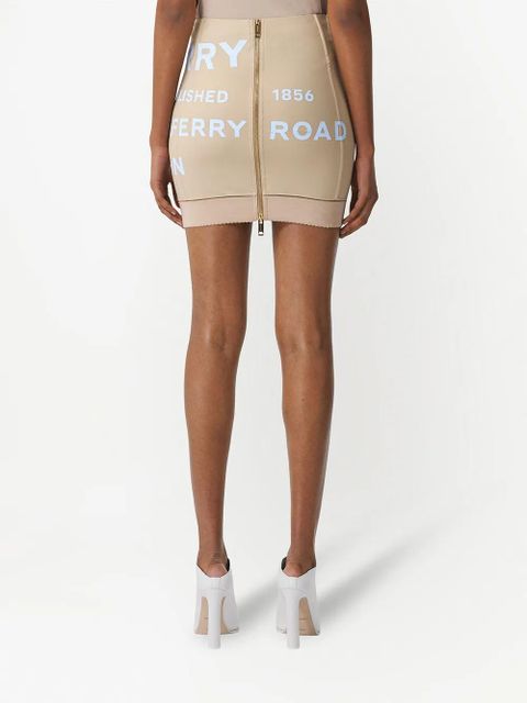 Burberry Horseferry print mini skirt - Brown