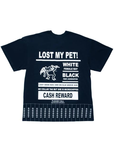 MM6 Maison Margiela graphic-print T-shirt - Blue - zdjęcie produktu nr 1