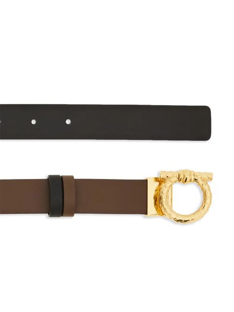 Ferragamo Gancini reversible belt - Brown