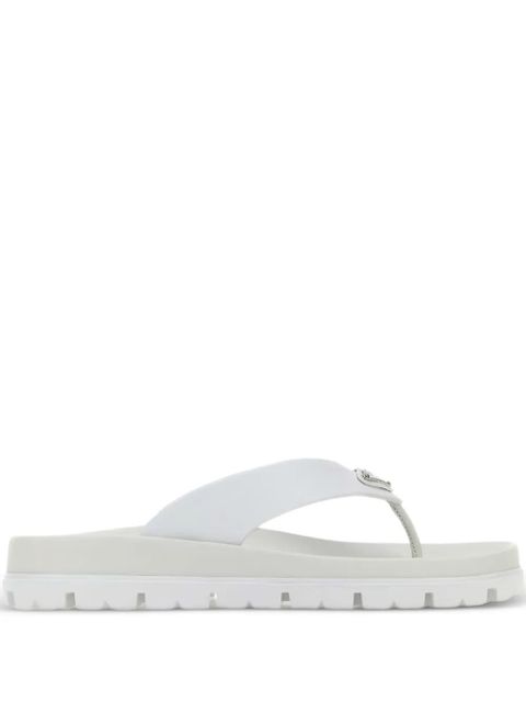 Prada triangle-logo flip-flops - White - zdjęcie produktu nr 1