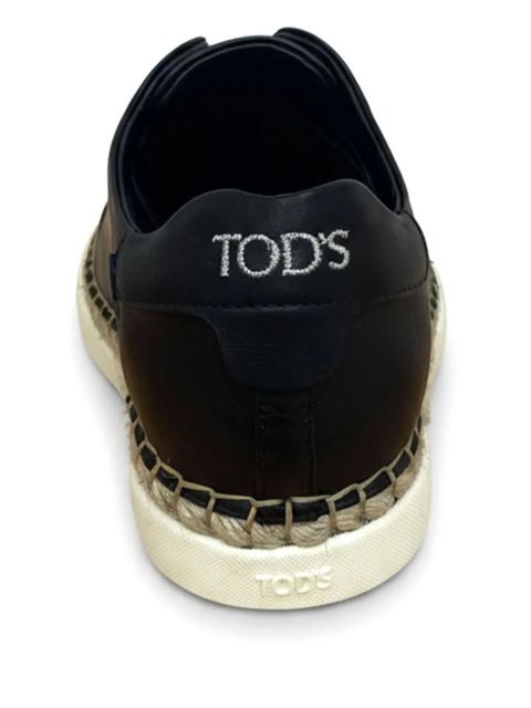 Tod's espadrille-sole sneakers - Black