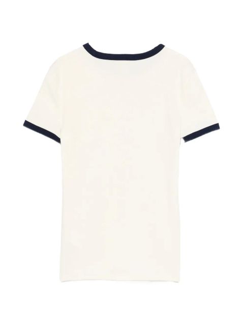 Lauren Ralph Lauren crew-neck trim T-shirt - Neutrals - zdjęcie produktu nr 2