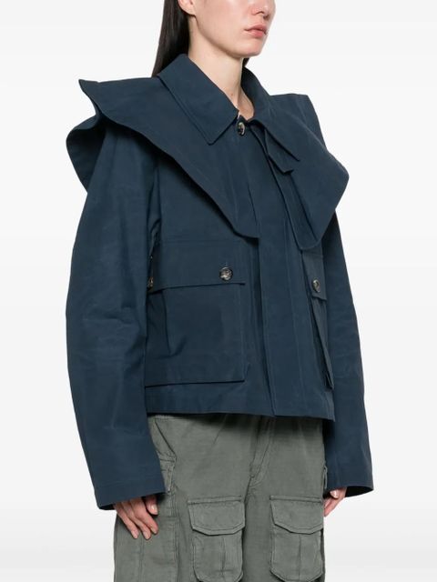 JW Anderson cropped trench jacket - Blue