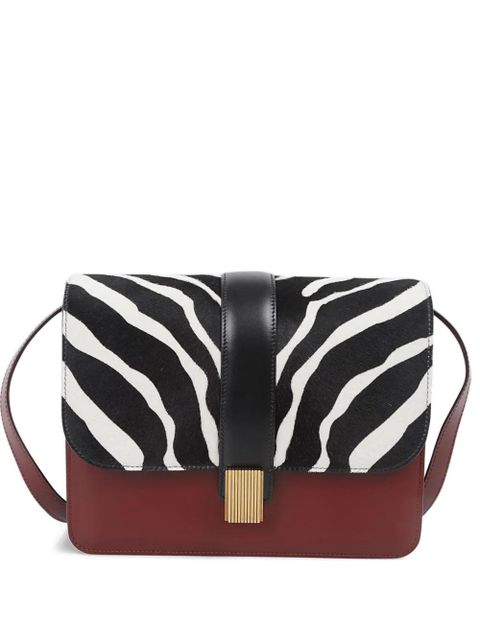 KHAITE Blake zebra-pattern shoulder bag - Red - zdjęcie produktu nr 1
