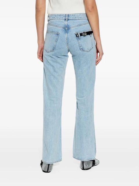 Coperni logo-plaque jeans - Blue