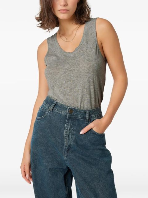 American Vintage Jacksonville scoop-neck top - Grey