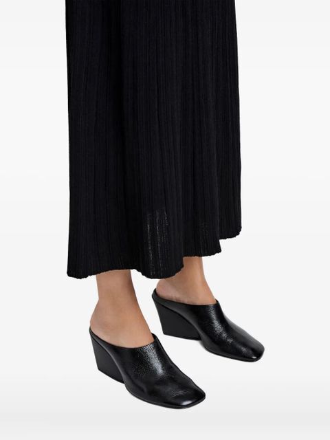 Proenza Schouler Slant leather mules - Black
