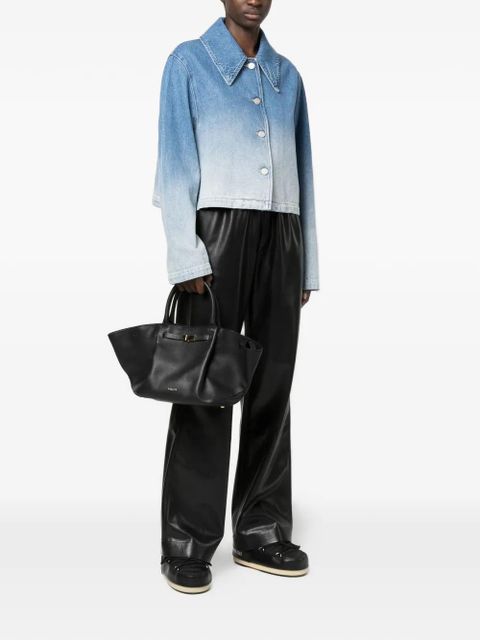 DeMellier magnetic closure leather clutch bag - Black - zdjęcie produktu nr 2