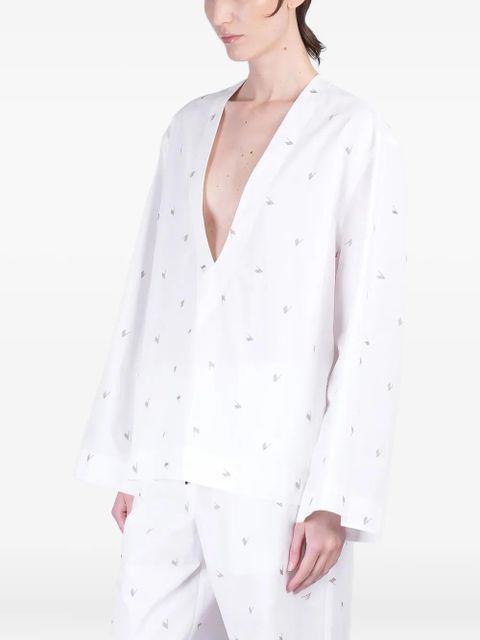 The Attico poplin blouse - White