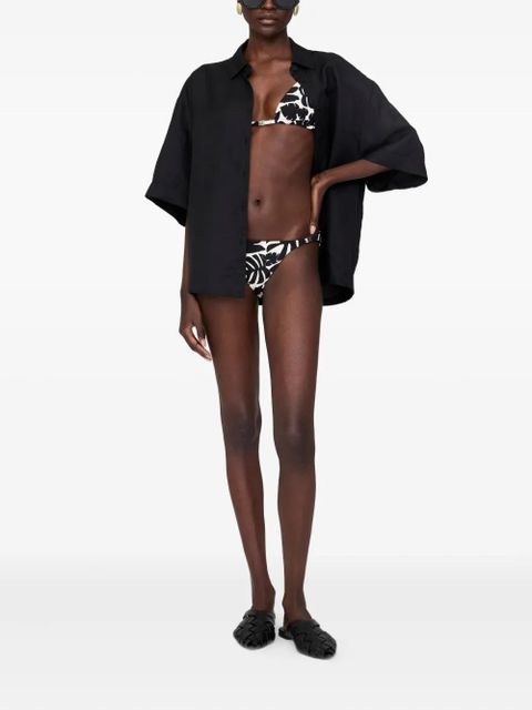 ANINE BING Bellamy printed bikini bottom - Black - zdjęcie produktu nr 2