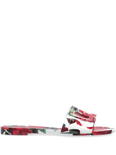 Dolce & Gabbana floral-print slides - Pink - zdjęcie produktu nr 2