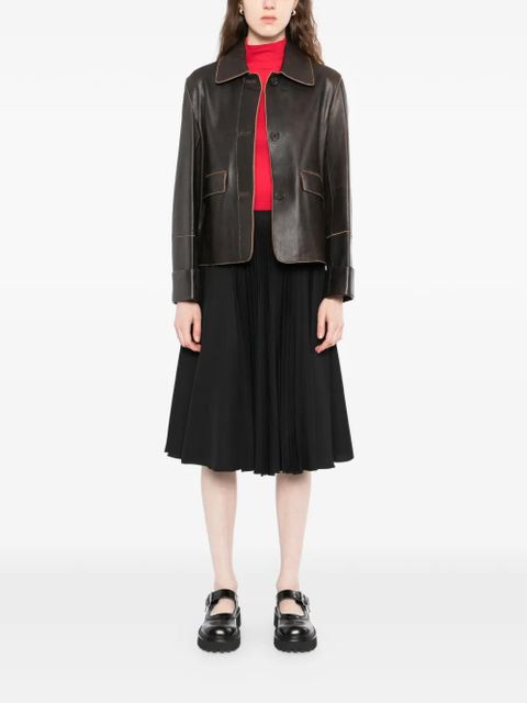 Marni satin midi skirt - Black - zdjęcie produktu nr 2