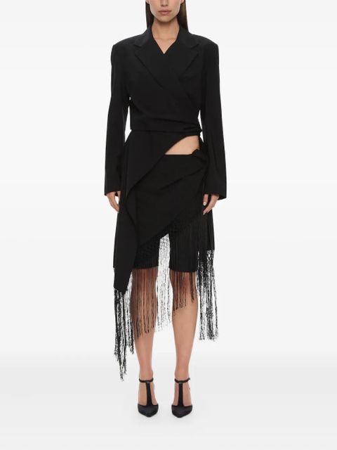 Christopher Esber Unravel macramé blazer - Black