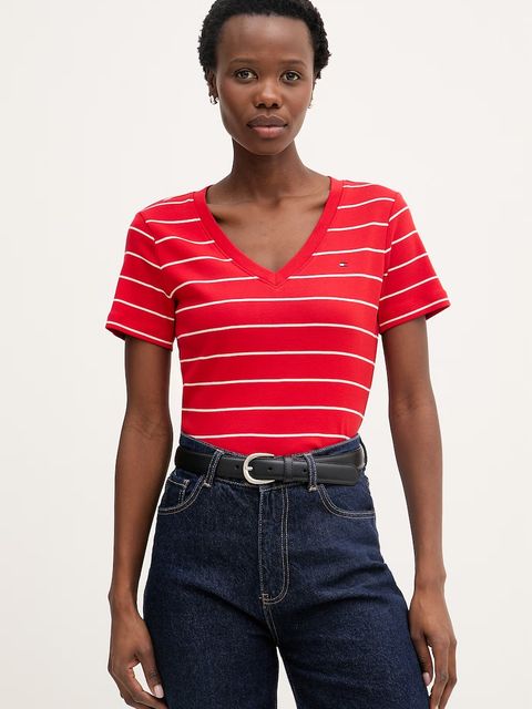 Tommy Hilfiger t-shirt damski bawełniany - zdjęcie produktu nr 2