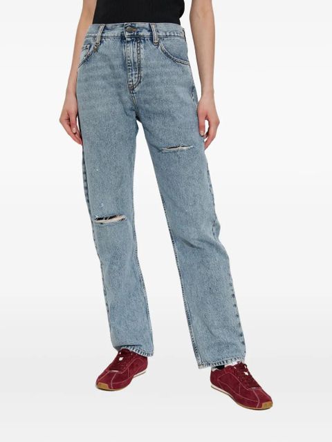 AMIRI distressed knee-detail jeans - Blue - zdjęcie produktu nr 2