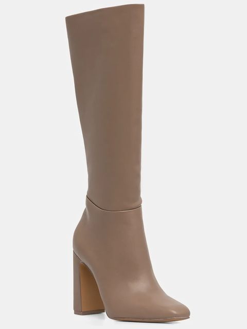 Steve Madden kozaki Ally damskie kolor beżowy na słupku 11002627 - zdjęcie produktu nr 1