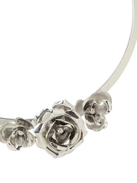 Jennifer Behr Rosalba floral collar necklace - Silver - zdjęcie produktu nr 2