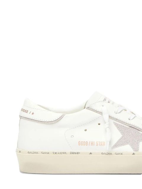 Golden Goose star-detail leather sneakers - White