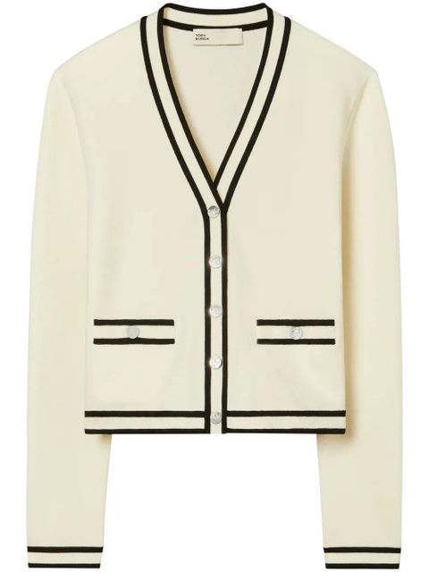 Tory Burch Kendra Cardigan - White - zdjęcie produktu nr 1